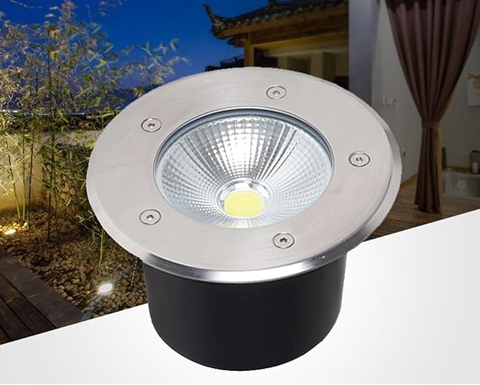 LED Underground Light Outdoor Ground Light IP66 Waterproof Low Voltage AC12/24V Embedded Buried Lights for Bridge Hotels Villas Pathway Garden Landscape Lighting