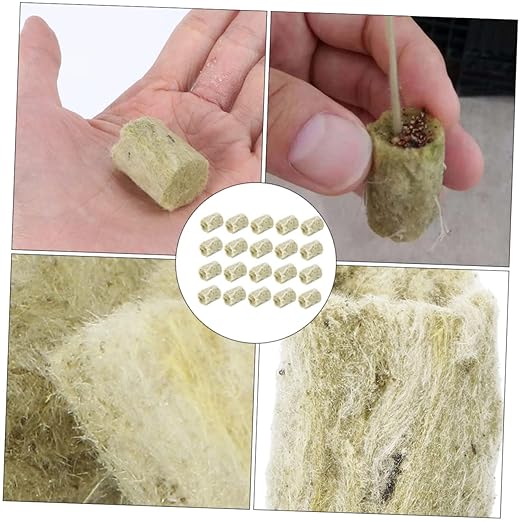 POPETPOP 2sets for Plants Wool Grow Cubes Complete Hydroponic Kit No Root Interference 40pcs*2