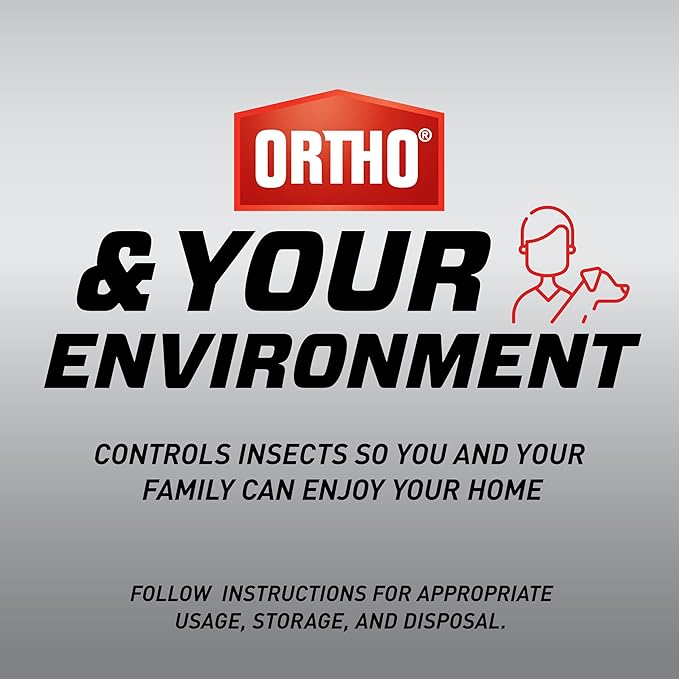 Ortho Home Defense Max Indoor Insect Barrier Extended Reach Comfort Wand Plus Refill Bundle - Indoor Bug Spray Kills Ants Roaches Spiders and More 1 gal.