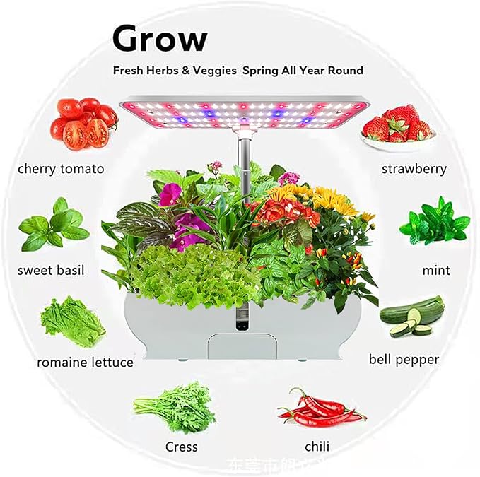 Indoor Hydroponic GardenBureaulamp Hydrocultuur Indoor Herb Garden Kit Smart Multifunctionele Groeiende Lamp for Plant Growing Gardening Gifts