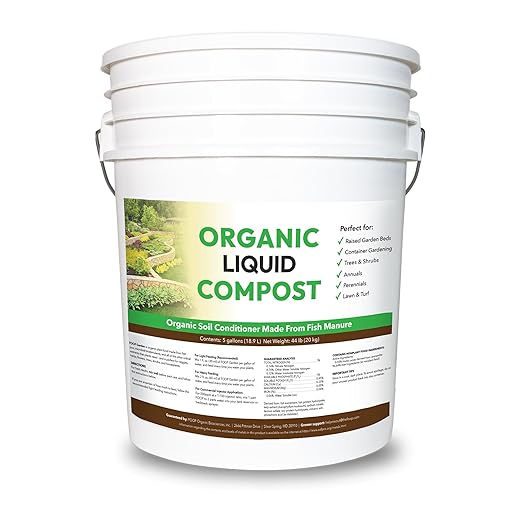 Organic Liquid Compost: Fast-Acting Alternative to Messy and Smelly Composting | Perfect for Annuals &amp Perennials Trees &amp Shrubs Lawn &amp Turf and Fields &amp Pastures (5 Gallons Treats
