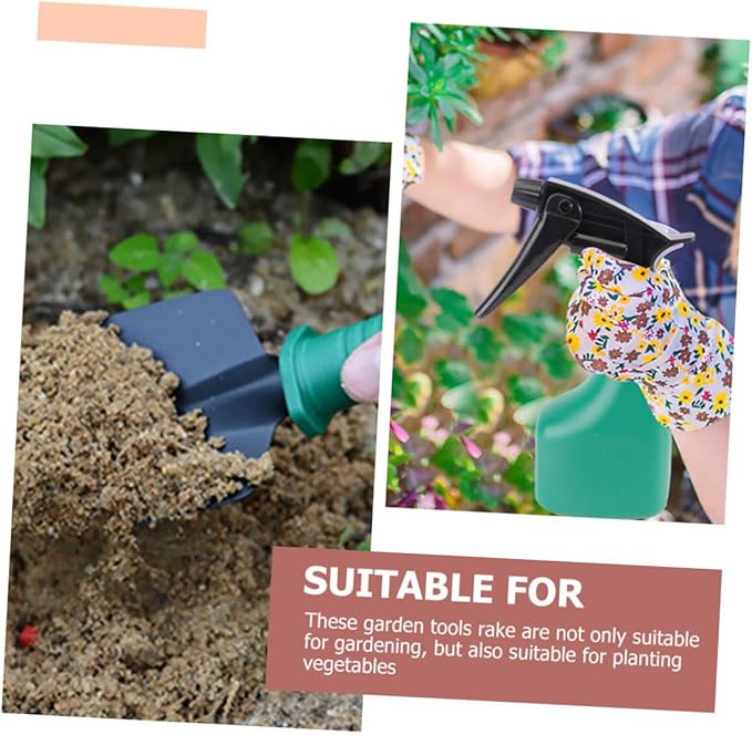 Garden Tool Set with Stainless Steel Shovels and Pruning Shears 5pcs Portable Gardening Hand Tools Kit with Carrying Case for Planting and Lawn Care