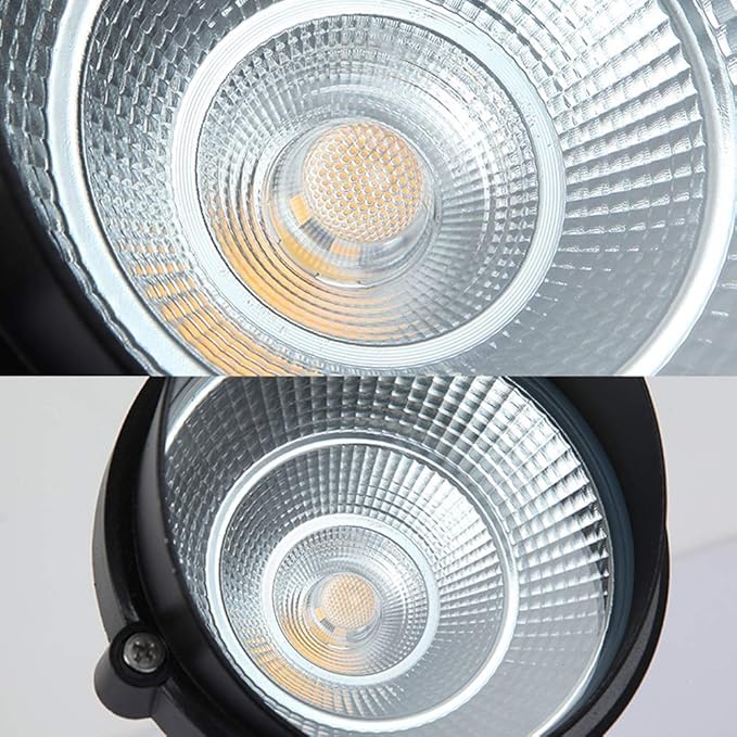 Recessed 5W LED Projector Lights 180°Rotating Projector Spotlight IP65 Waterproof Outdoor Landscape Lights for Grassland Community Plant Garden Integrated