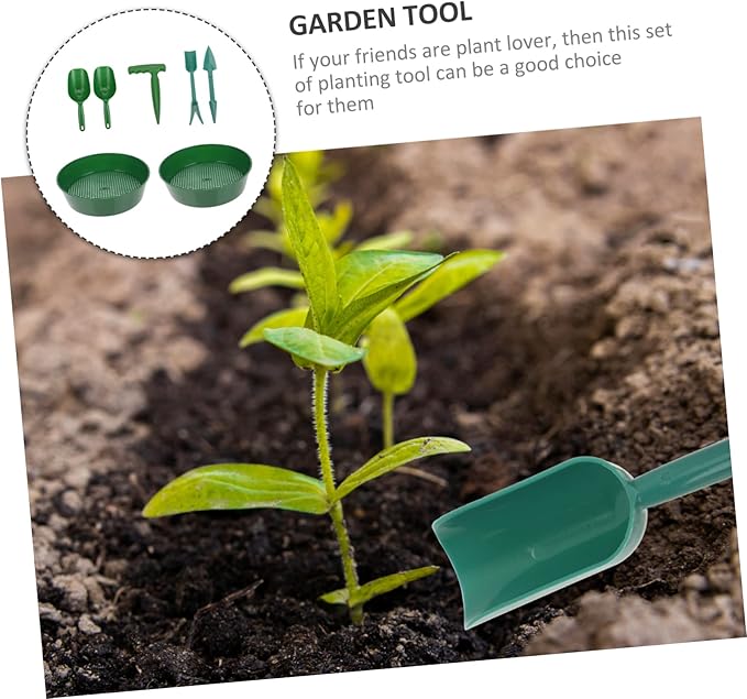 1set Garden Tool Soil Sieves Shovels and Puncher for Efficient Garden Planting and Cultivation Material for Use