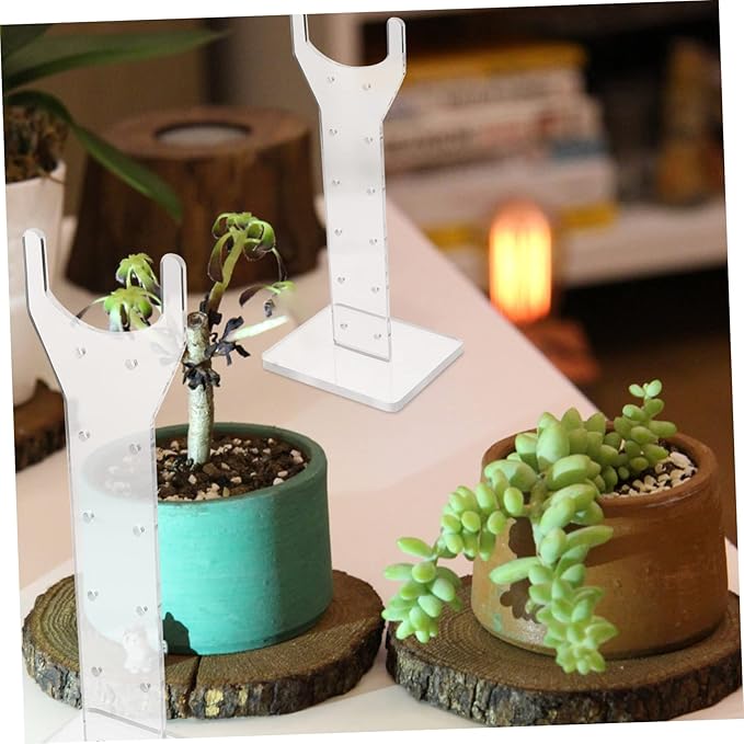TOYANDONA Grow Light Stand Acrylic Lamp Rack for House Plants Easy Install Indoor Plant Lamp Stand