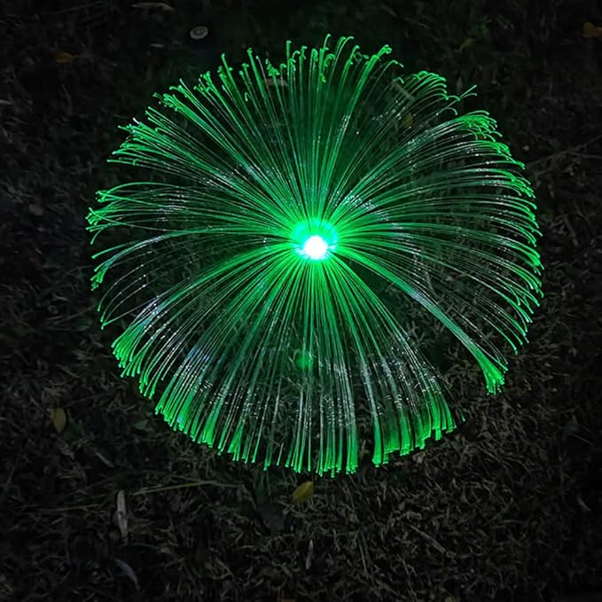 Plant Growing Lamps Solar Jellyfish Lights Outdoor Decor for Garden and Vegetable Patch 7 Color Variation Waterproof Lawn Lamps for Patio Backyard