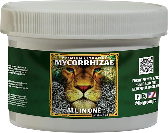 GreenGro Premium Ultrafine Myco Fertilizer - Root Enhancer/Bigger Yields/Improves Nutrient Uptake/Indoor &amp Outdoor Plant Food Fertilizer Blend for Hydroponic Gardens
