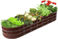 GADI 67-Inch Raised Garden Bed Metal Planter Box for Vegetables and Flowers Large Outdoor Gardening Kit Easy DIY Assembly Weather-Resistant &amp Rust-Proof