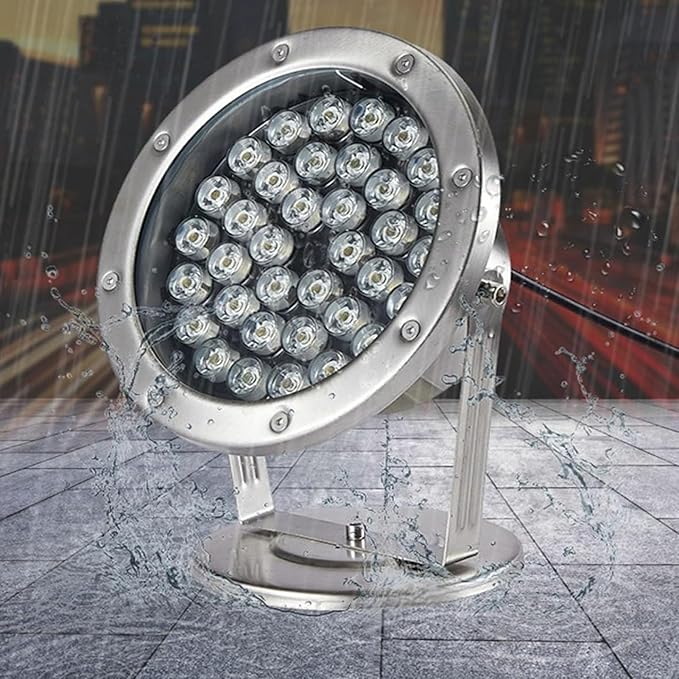 Ground LED Landscape Lights - Outdoor Buried Lights AC85-265V LED Recessed Ground Spotlights IP66 Waterproof Floor Lamp for Driveway Deck Stair Step Garden Round Landscape Lamp