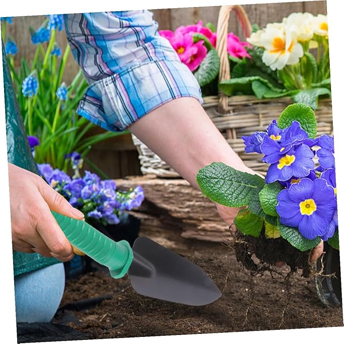 Garden Tool Set with Shovels and Gardening Scissors 5pcs Portable Hand Tool Kit for Flower Planting and Outdoor Landscaping