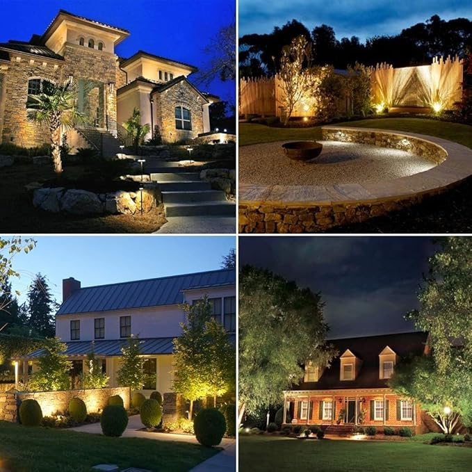 Ground Led Landscape Lamp - Outdoor Buried Lights Ip67 Waterproof Recessed Led Spotlight Outdoor Led Ground Floodlights Round Recessed Lawn Light Underground Light L-Red Light-3 W