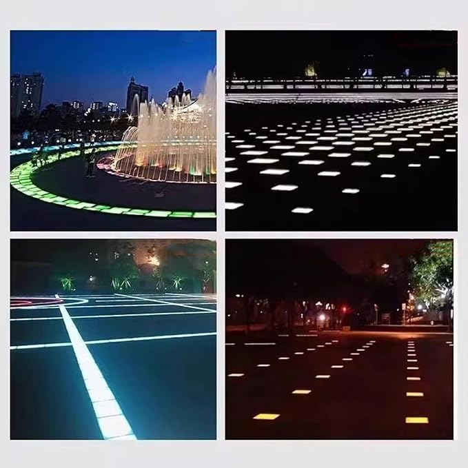 LED Outdoor Buried Light Square Underground Lamp Waterproof IP66 Spotlights AC85-265V for Driveway Deck Step Pathway Garden Landscape Lights