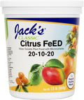 Jack's Classic 20-10-20 Citrus Feed Water-Soluble Fertilizer with Micronutrients to Provide Better Growth and Fruiting in Tropical Fruiting Plants 1.5lbs