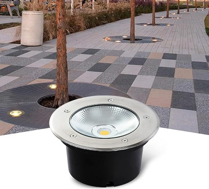 Square Ground Landscape Light - Outdoor Underground Light LED Outdoor Spotlight Waterproof IP66 Landscape Lights AC85-110V Recessed Outdoor Underground Light For Terrace Pathway Lawn (Green 3