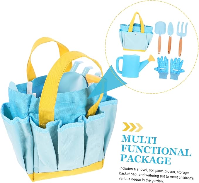 1 Set Garden Tool Set Shovels Rake for Lightweight Planting Tools with Watering Pot Digging for Outdoor Gardening Activities