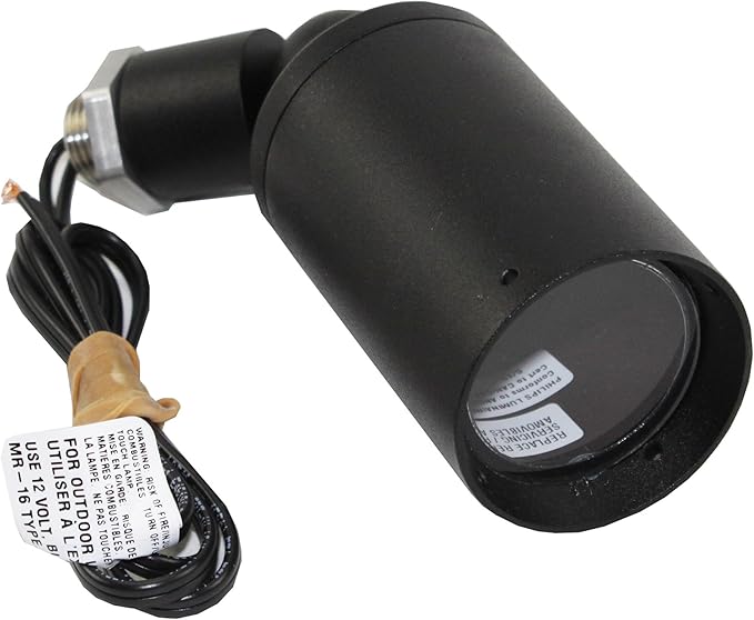 Lighting MA5-AS7 Low-Voltage Aluminum Landscape Accent Light Fixture 20W MR16 Black