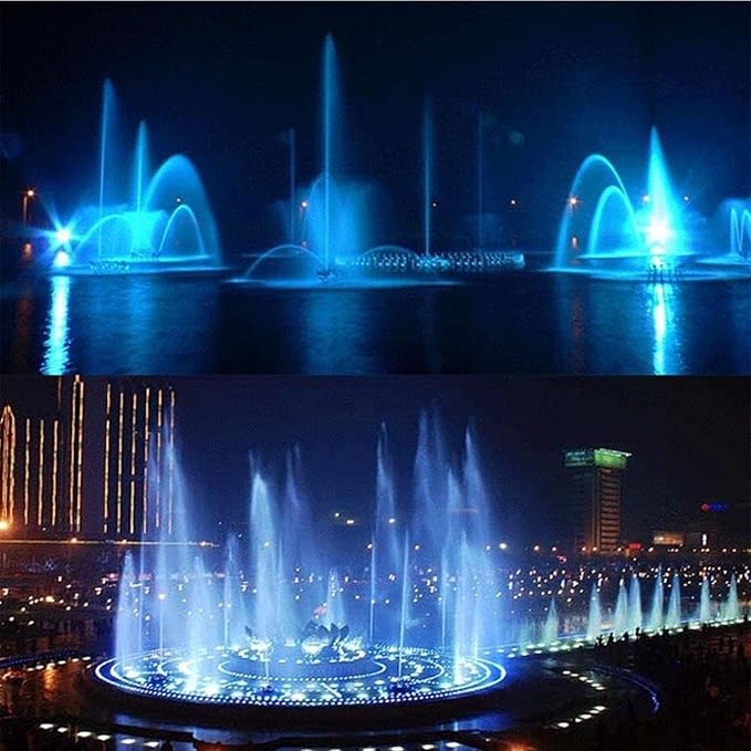 Underground Lights LED - 12/24V Underwater Landscape Spotlight Center Hole IP68 Underwater Pond Spotlight Suitable for Garden Fountain Pool and Other Multi-scWarm White 12w(AC24V)