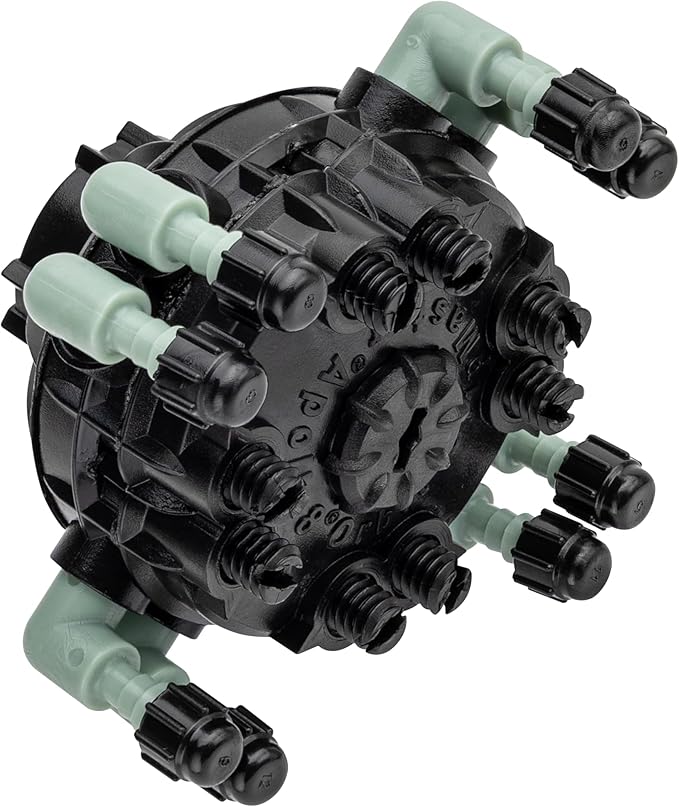 Orbit 8-Port Manifold with Adjustable Flow for Irrigation