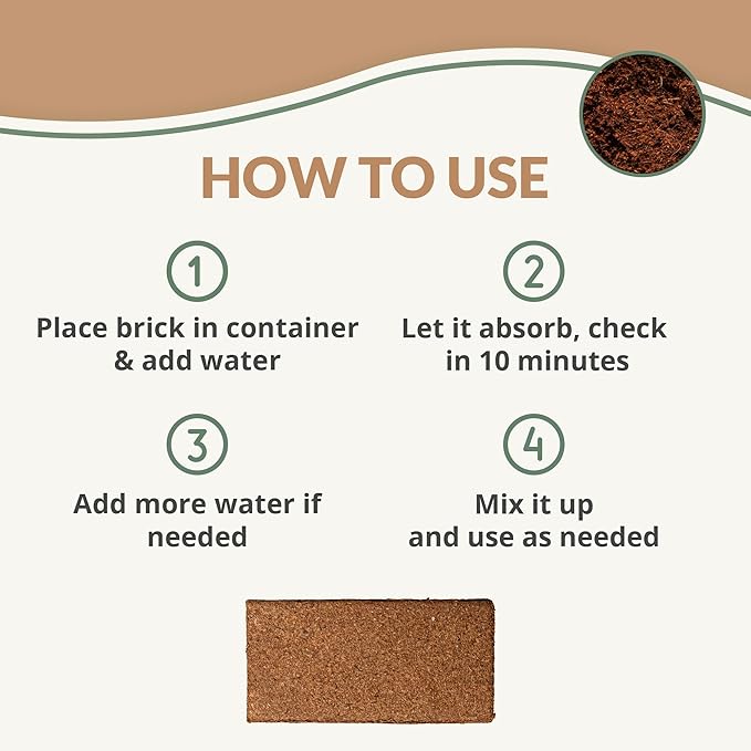Seed Starting Soil Mix (24 Qts) - Coco Coir 650gm Bricks (2-Pack) + Perlite Bliss + 3 Gallon Grow Bags - Seed Starter Soil for Indoor Plants Outdoor Plants Seedlings - Organic Coco Coir Perlite Mix