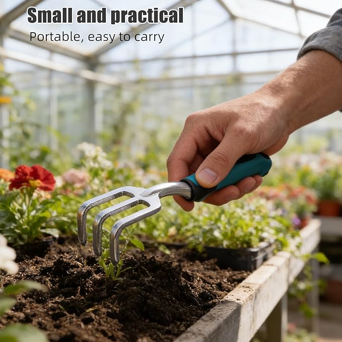 7pcs Gardening Hand Tools: Heavy Duty Garden Tool Set with Storage Bag Gardening Kit for Women Present for Plant Lovers