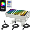 Party Lights Outdoor Smart Flood Light 180W RGBCW Color Changing LED 2700–6500K Tunable White WiFi App &amp Voice Control 50 Scenes 1–100% Dimmable IP65 Linkable Wall Washer Lights
