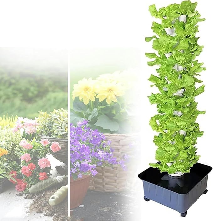 Hydroponics TowerHydroponics Growing SystemPlant Vertical HydroponicsSmart Indoor Herb GardenIndoor Gardening SystemPlants Germination Kitfor Home Kitchen Gardening