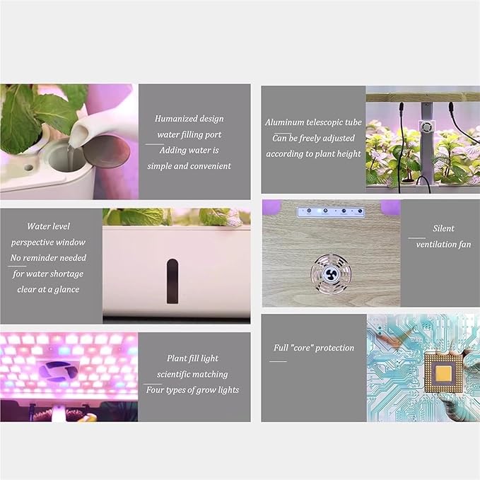 Hydroponics Growing Systems Kit Hydroponic Indoor Gardenwith Hydrating Pump Adapter