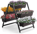 Raised Garden Planter Bed Tiered Planter Stand with 5 Boxes 25 Long*30 Wide*31 Tall Vertical Raised Garden Bed for Herbs Flowers or Vegetables in Patio Balcony Indoor Outdoor