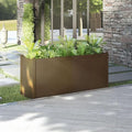 Wooden Raised Garden Bed Garden Planter Box Planter Raised Bed Wood Planter Box Grow Vegetable Flower Herb Gardening Honey Brown 59.1x19.7x27.6 Solid Wood Pine