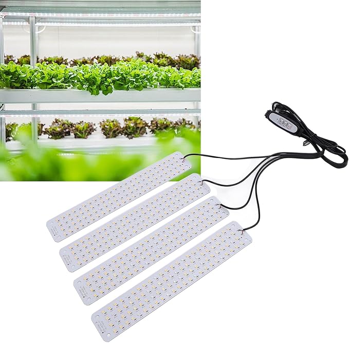 LED Grow Light Panel for Indoor Plants 384 LEDs Dimmable with Intelligent Timing 5V - High Efficiency Adjustable Brightness Ideal for Flowers and Vegetables