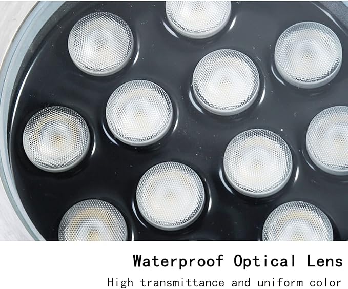 Outdoor Buried Spotlight COB Ground Lights IP65 Waterproof Stainless Steel Embedded Jardin Landscape Light for Step Driveway Walkway Lawn Pathway Lighting