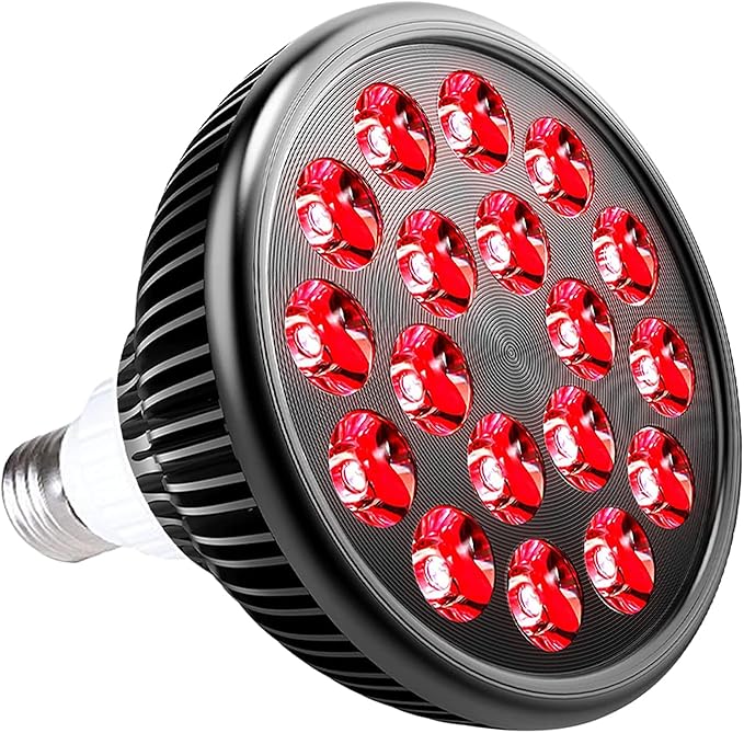 660nm Red Light Bulb 18W (36W Equivalent) LED Grow Light for Indoor Plants Flowering Bloom and Fruiting Grow Spectrum Enhancement