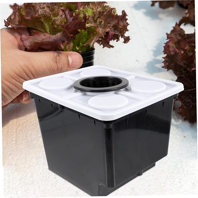 Plastic Planting Basket Hydroponic Barrel Soilless Flowerpot Fruit Basket Plant Growing Kit for Garden