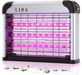 LiBa LED Indoor Bug Zapper Electric Mosquito Killer Fly Zapper with Dual UV Wavelength Attraction High Voltage Fly Trap Mosquito Trap Over 10-Year Lifespan LED Bulbs Light Safe for Kids/Pets