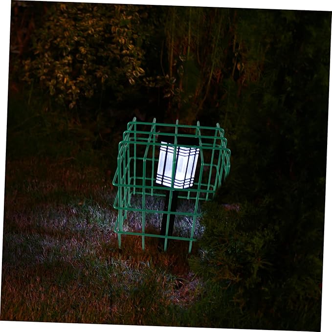 Spotlights Cage Wire Guard Durable Iron Landscape Lighting Protection for Outdoor Gardens Pathways Doorways andYards Weather Resistant Wire Dome for Ground Solar Lamps