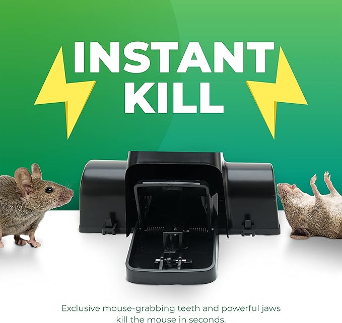 Rat Traps Indoor and Outdoor - 4 Pack Dual-Entry Large Rat Trap Outdoor and Indoor for Home Garden and Restaurant with 99.9% Trap Rate | Easy to Use Rodent Traps with Safe Hands Free Design - UCatch