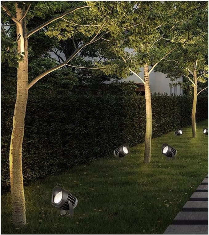 Outdoor Spotlights - Spotlight Led Beam Light - Led Spot Lights AC85-265V COB Tree Lighting IP65 Outdoor Waterproof Landscape Floodlights Garden Villa Courtyard Lawn Lights(Red15W)