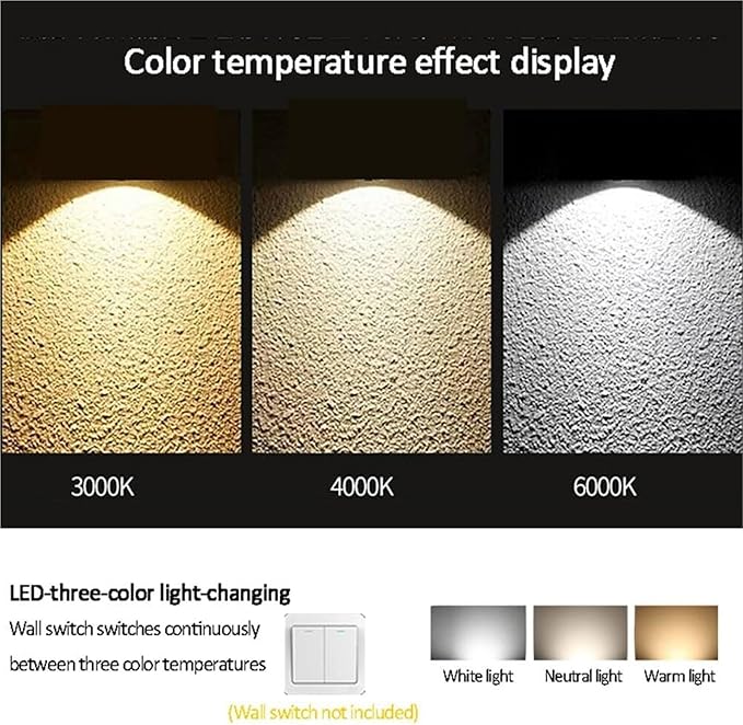 2 Pack LED Recessed Downlight Dimmable Ceiling Light Fixtures 30° Tiltable COB Eyeball Retrofit Spotlight(Three-Colour Changing Light5W)