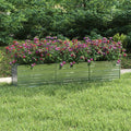 Garden Raised Bed 94.5x15.7x17.7 Galvanized Steel Silver7.28 KG316889