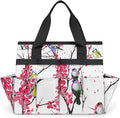 Garden Tool BagFloral Bird Tree Branch Gardening Organizer Bag With Pockets Garden Tool Kit Storage Tote for Women Men Garden Tool Set Holder