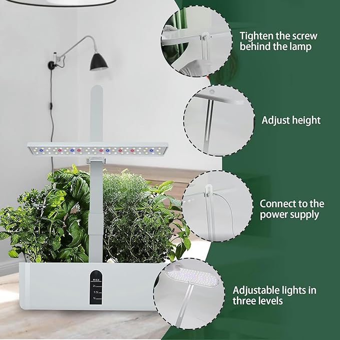 Hydroponic Culture System Kit 9 Capsules Smart Garden Plants Germination Kit Hydroponic System/9 Pots