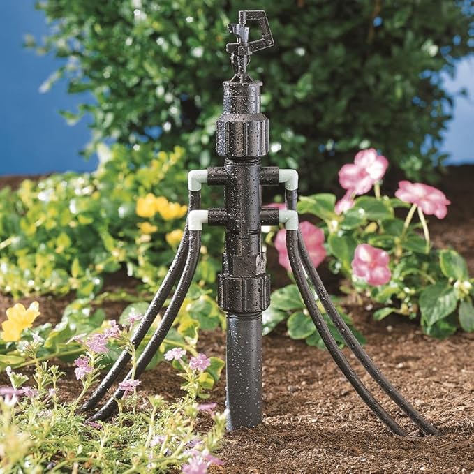 Orbit 10-Pack Drip System Shrub Adapter 4-Port Watering Manifold for 1/4 Inch Tube