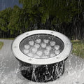 Submersible LED Fountain Light - Underwater Pond Lamp IP68 Waterproof LED Landscape Lights 24V Low Voltage Recessed Spotlight Outdoor Buried Lights for Garden Steps Illumination(Red6W) (White 3