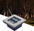 Square Underground Light Outdoor Ground Light IP66 Waterproof Garden Embedded Spotlight for Walkway Pathway Patio Step Deck Landscape Lamp AC85-110V