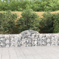 Gabion Basket Set of 3 Silver Galvanized Iron Large Rectangular Metal Planters for Outdoor Plants 78.7x78.7x11.8 Inch Raised Garden Beds