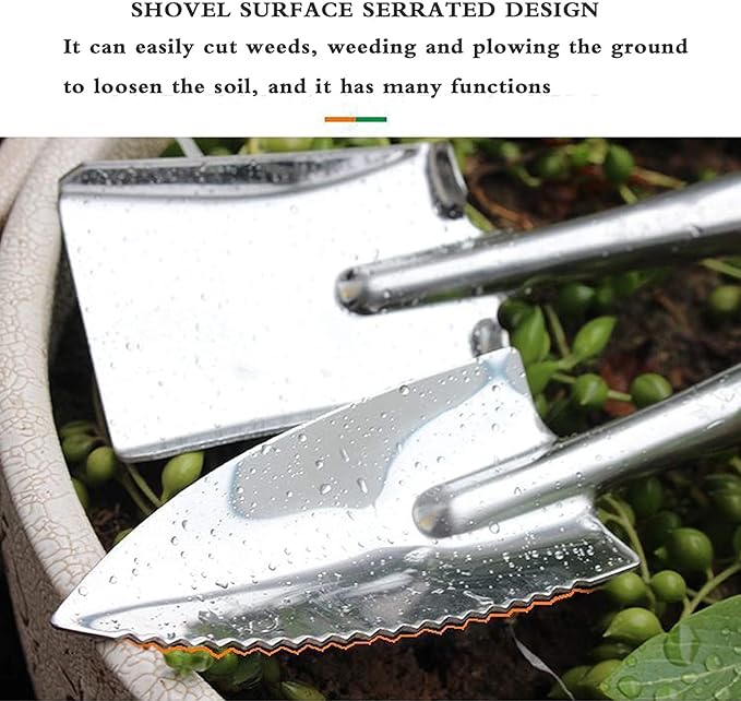 Garden Tools Set 3 Piece Heavy Duty Gardening Tools Stainless Steel Garden Tool Set Outdoor Gardening Hand Tools -Gift for Women and Men