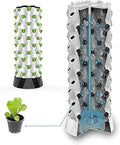 48/64/80-hole Hydroponic Tower Soilless Cultivation Multi-Layer Planting Equipment Aeroponic Cultivation Kit for Fruits and Vegetables (64pots)