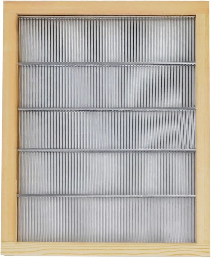 Wooden Bound Metal Queen Excluder 10 Frames Queen Excluder Beekeeping Separate The Queen from The Honey Beekeeping Supplies (2PCS)