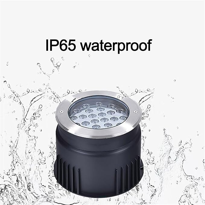 YANYO Outdoor Recessed LED Spotlight - Buried Yard Lamp Rectangular Linear Underground Light IP67 Waterproof Corridor Aisle Lights Stair (Red85-110V(9W)) (Green 85-110V(6W))