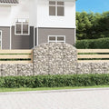 Gabion Basket Silver Galvanized Iron 59.1 x 19.7 x 55.1 inches Rectangular Metal Outdoor Planter for Retaining Walls Garden Beds Noise Reduction